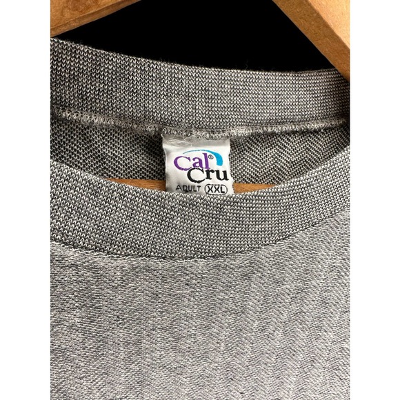 Early 90s San Francisco Single Stitch Woven Cal Cru Tee XXL - Picture 3 of 4